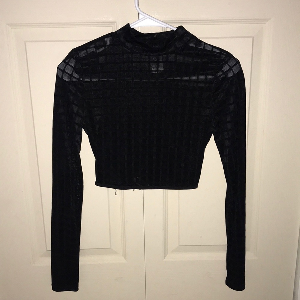 Windsor Black Crop Top (XS)